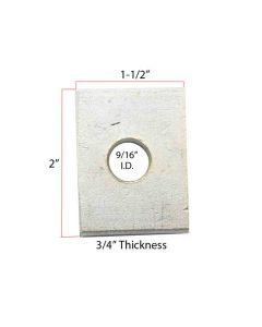 6 Block Plate Kit With (2) 1/2" Fishwires