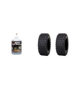 Set of 2 ITP Holeshot MXR6 Rear Tires 18x10-9 2-ply with QUADBOSS Sealant