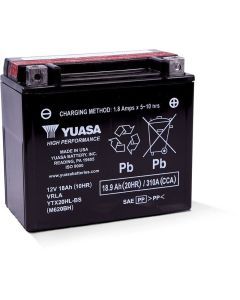Yuasa Maintenance Free YTX20HLBS 12 Volt Battery YUAM620BH