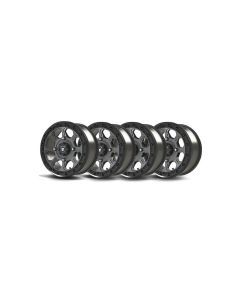 Bullite Set of 4 Ruler Wheel 14X7.0 Gun Metal/Black 4/137 5+2
