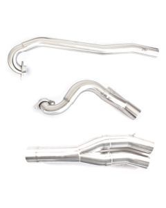 HMF Brushed Aluminum Performance Head Pipe For 2012-2022 Can Am Renegade 500-850