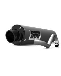 HMF Muffler Honda TRX 450R 04-05 Gun Metal Performance Full System Exhaust Black Turn Down End Cap