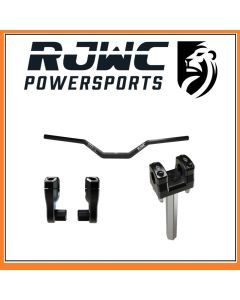 RJWC Unbreakable Handlebar With Steering Bar Riser And Stem Reinforcement For Can-Am Outlander & Renegade 2012-2024