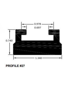 SPI Black Slide Runner Profile 27 56" 627-56-80