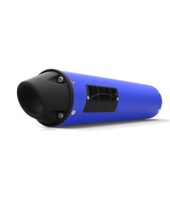 HMF Muffler Yamaha YFZ 450 04-13 Candy Blue Performance Slip On Exhaust Blackout Euro End Cap Side Mount