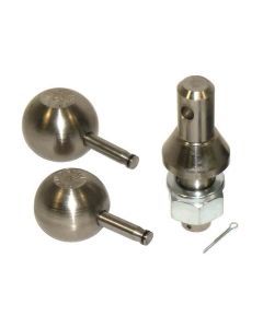 Convert-A-Ball 2-Ball Set - 1-7/8 and 2 Inch Balls - 1 Inch shank - Nickel Plated