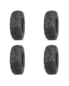 Set of 4 ATV QUADBOSS Tires (QBT447 25x10-12 Front/Rear)