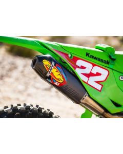 FMF 042403 Factory 4.1 Slip-On Exhaust Pipe Al Gray 2024-2026 Kawasaki 450 KX450