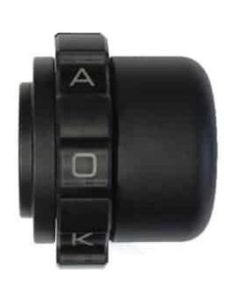 Kaoko Throttle Lock Cruise Control for 2019-2026 Kawasaki Z125 Pro BR125 with Barkbusters Guards - Motorcycle Throttle Stabilizer - KA-KBB220