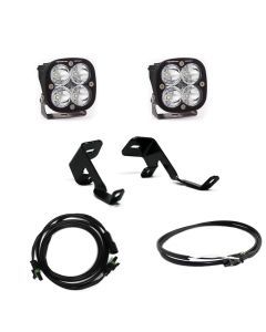 Baja Designs A-Pillar Light Kit Pair Squadron Sport Series Spot Pattern Clear Lens Upfitter Wiring 447599