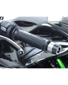 R&G Racing Black Bar End Sliders For 2015-2020 Kawasaki Ninja H2 ZX1000
