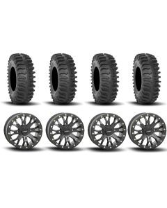 System 3 SB-4 Beadlock Matte Black 15" Wheels And XT400 Tires [33x10R-15]