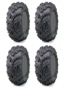 Four 4 Maxxis Zilla ATV Tires Set 2 Front 28x10-12 & 2 Rear 28x10-12