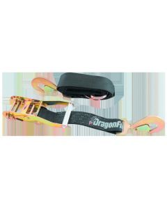 DragonFire Racing 2" x 9' Heavy-Duty Ratchet Strap - Black - 04-0811