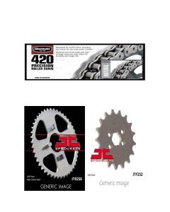 420 Precision Chain,Front & Rear Sprocket Kit for HONDA TRX70 FourTrax 1986-1987