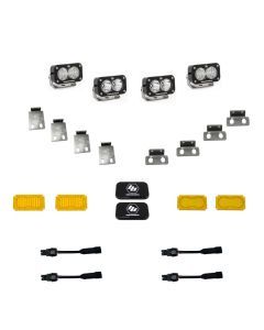 Baja Designs Fog Pocket Light Kit Dual S2 Pro Series Multi Pattern Clear Lens 448053