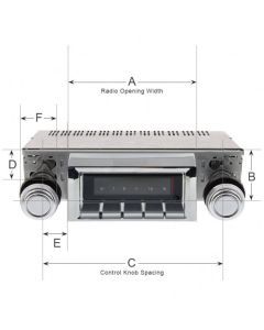 Custom Autosound 1971-73 Charger B Body Classic Car Stereo CAM-MCHAR-630