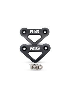 R&G Racing Black Tie-Down Hook Pair For 2022-2024 Aprilia Tuareg 660 TH0044BK