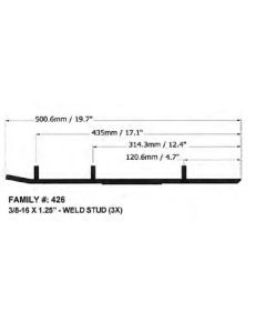 SPI WB-000-426 Spi Defender Hardweld Runners, Skidoo