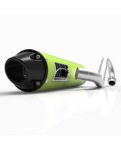 HMF Muffler Polaris RZR 170 10-21 Venom Green Performance Full System Exhaust Black Euro End Cap
