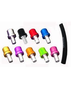 Modquad Billet Gas Cap Breather Valves 3" Hose Orange