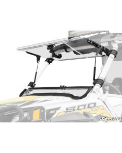 SuperATV Polaris RZR Scratch Resistant Flip Windshield FWS-P-RZR-001-70