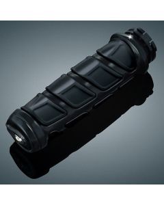 Kuryakyn Black Kinetic Hand Grips Throttle Rubber Dual Cable Harley Softail Dyna