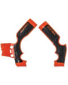 Acerbis 16 Orange/Black X-Grip Frame Guard - 2688765225