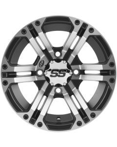 ITP SS212 Alloy Wheel Machined Black 12x7 4/110 5+2 1228364404B