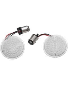 Kuryakyn LuminEZ LED Front Turn Signal Inserts for Harley-Davidson Black