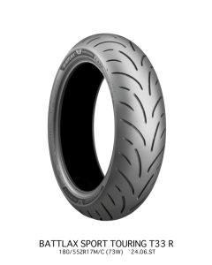 Bridgestone Sport Touring Tire Battlax T33 190-50-17 190x50x17 (73W) Radial Ply
