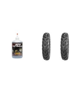 Set of 2 QUADBOSS QBT672 Rear Tires 30x10R-14 8-ply with Sealant