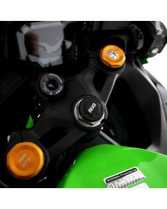 R&G Racing Black Top Yoke Cap For 2020-2024 Kawasaki Ninja ZX-25R