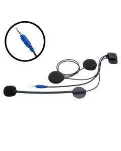 Rugged Radios SUPER SPORT Wired Helmet Kit with Alpha Audio Speakers & Mic HK-SPORT