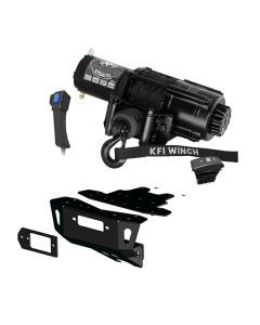 5000 lb KFI Assault Winch Combo Kit (M1) For 2018-2019 Polaris Turbo RZR XP S