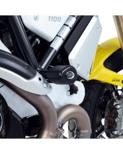 R&G Racing Black Aero Style Crash Protection Bobbins For 2018-2020 Ducati Scrambler 1100