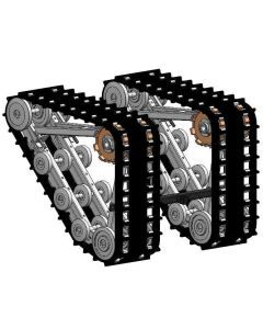 KFI ATV Plow Track Extension Kit - Black - 105430