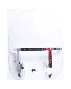 National Cycle Clear SwitchBlade 2-Up Quick Release Windshield With Mount Kit, Straight Forks