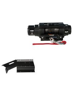 Viper 4500lbs V3 Winch Black Rope With Mount For Honda Foreman 500 Manual 2005-2006