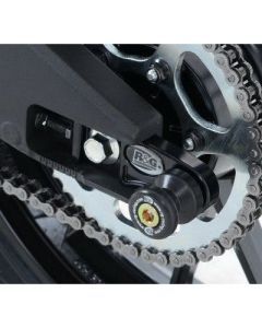 R&G Racing Black Cotton Reels Offset For 2014-2024 Yamaha MT-125