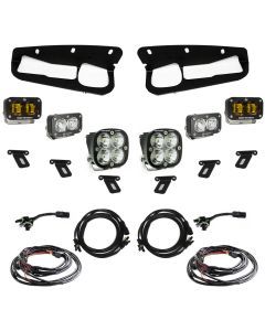 Baja Designs Fog Pocket Light Kit S2 SAE / Sportsman Series Multi Pattern Baja Amber Lens Toggle Wiring 448178