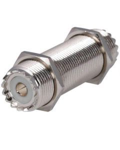 Rugged Radios Female to Female UHF Bulkhead Connector UHF-BULKHEAD