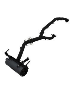 HMF Muffler Big Core Full System Titan SS Exhaust Gun Metal Blackout End Cap For Can-Am Outlander 1000/850 2025-2026 814658638870