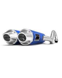 HMF Muffler Polaris RZR S 1000/General 15-24 Blue Performance Dual Full System Exhaust Euro End Cap