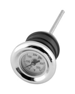 Bikers Choice Oil Tank Dipsticks with Temperature Gauge For - 71558S3 Chrome