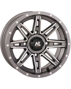 High Lifter 14x7 4/156 4+3 Gun Metal / Machined HL22 Wheel 14HL22-1856