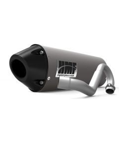 HMF Muffler Honda TRX 450R 06-14 Gun Metal Performance MX Full System Exhaust Black Euro End Cap Side Mount