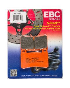 EBC 1 Pair V-Pad Semi-Sintered Touring Brake Pads MPN FA658V