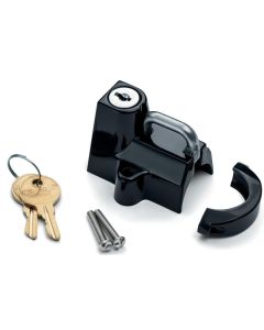 Kuryakyn Universal Helmet Lock Gloss Black 7/8-1-1/4"