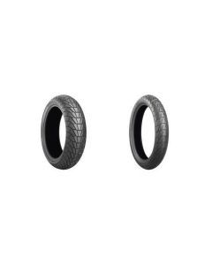 Bridgestone Front Rear 120/70-17 + 180/55-17 Battlax Adventurecross Scrambler AX41S Motorcycle Tire Set